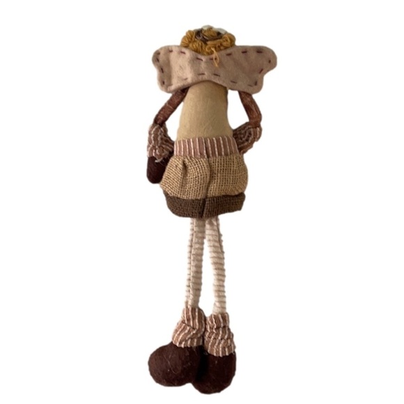 Vintage Folk Art Shelf Sitter Angel Christmas Decor - Picture 2 of 8